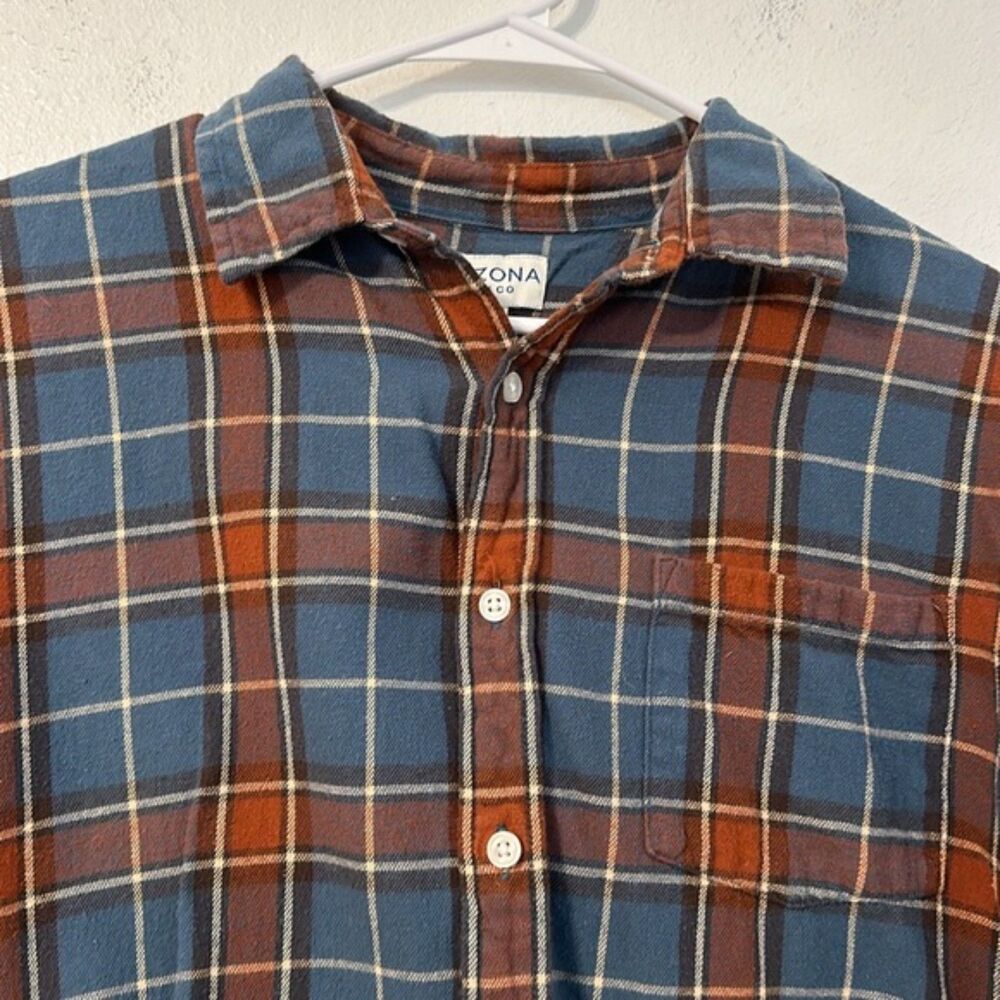 VTG Arizona Jean Plaid Flannel Button Up Womens Medium Cabin Outdoor 90s Y2k - Picture 2 of 9